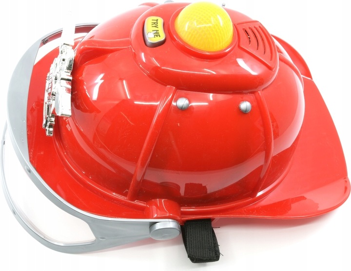 KASK STRAŻACKI Z EFEKTAMI DŹWIĘKOWYMI ŚWIETLNYMI HEŁM MAŁY STRAŻAK