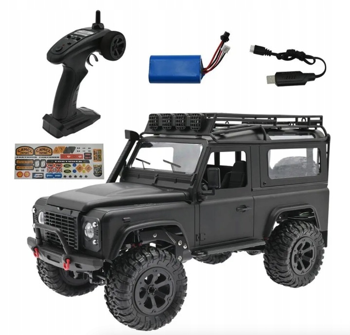 JEEP RC CYWILNY ZDALNIE STEROWANY POJAZD SAMOCHÓD CZARNY