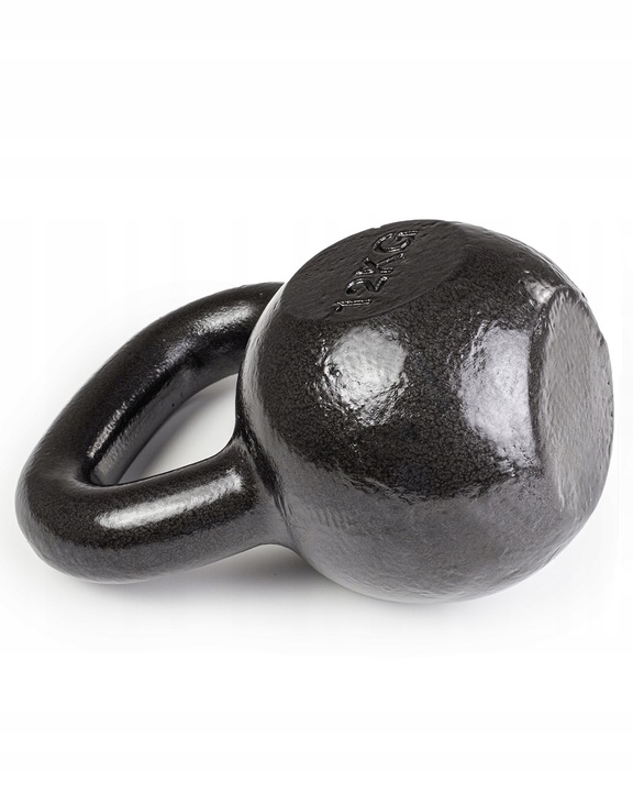 KETTLEBELL ODWAŻNIK DO ĆWICZEŃ KETTLE HANTLA HANTEL ŻELIWNY FITNESS 12KG