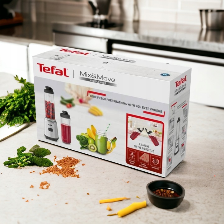 Blender Tefal BL15FD Smoothie MIX&MOVE 2x butelka 600ml