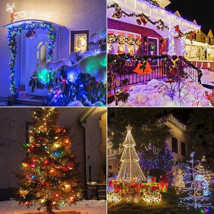 LAMPKI CHOINKOWE 500 LED MULTI KOLOR 35M PROGRAMATOR ŚWIATEŁKA ŁAŃCUCH