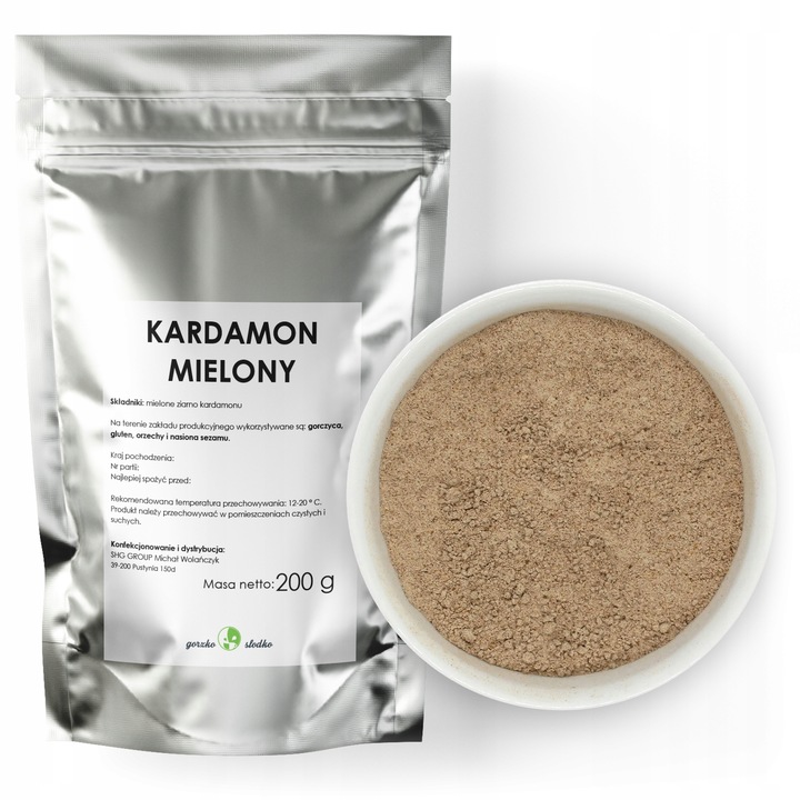 KARDAMON MIELONY aromatyczny kardamon mielony 200g