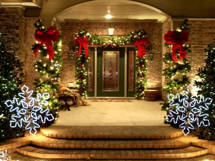 ND32_LD1 LD1 LAMPKI SNIEZYNKA WAZ LED 55CM BIALA