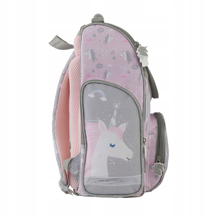 TORNISTER szkolny PASO JEDNOROŻEC PLECAK - klasa 1-3 -ZESTAW 5 el.