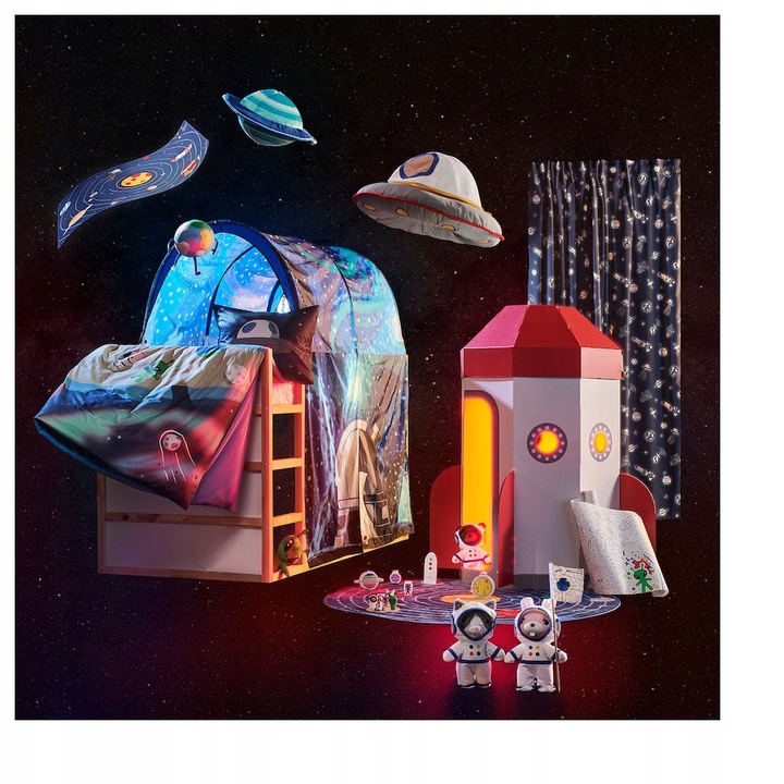 IKEA AFTONSPARV Pluszak Kosmita zielony 34 cm