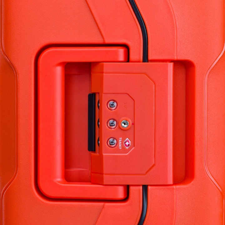 Walizka Średnia Podróżna Twarda Na Kółkach PUCCINI Pomarańczowa PP022B 9