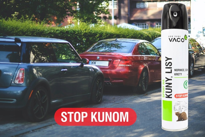 3x Spray na Kuny ODSTRASZACZ KUN Zestaw VACO MAX