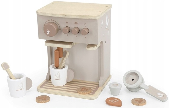 EKSPRES DO KAWY DREWNIANY + AKCESORIA LABEL LABEL