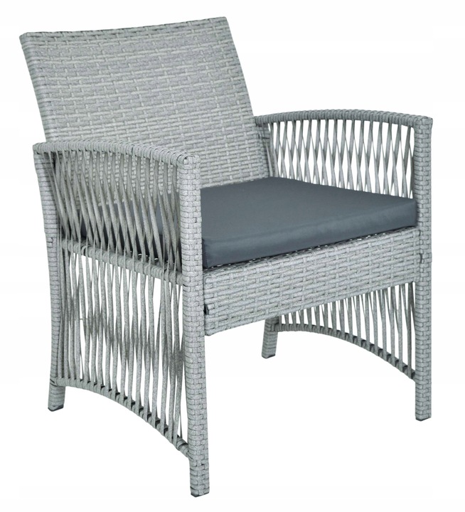 ZESTAW MEBLI OGRODOWYCH Z TECHNORATTANU RATTAN SOFA FOTELE STOLIK NA OGRÓD