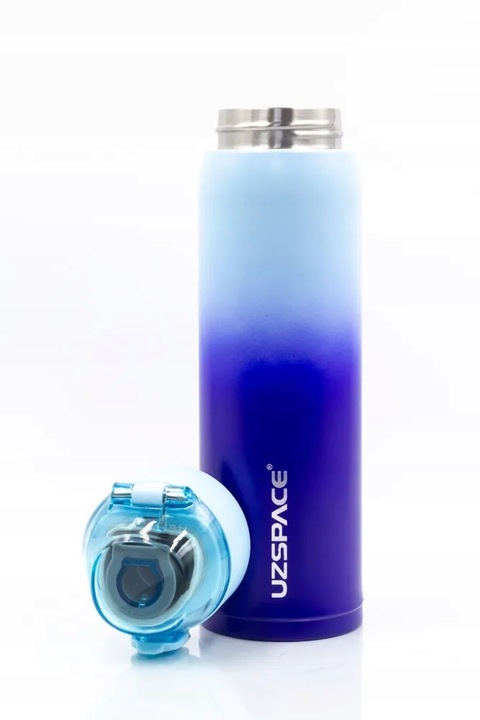TERMOS BUTELKA TERMICZNA 500ML BIDON Z USTNIKIEM STAL NIERDZEWNA NIEBIESKI