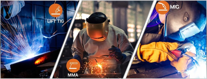 Przyłbica automatyczna Ideal ADF-1900 BLACK MIG MMA TIG SZLIFOWANIE