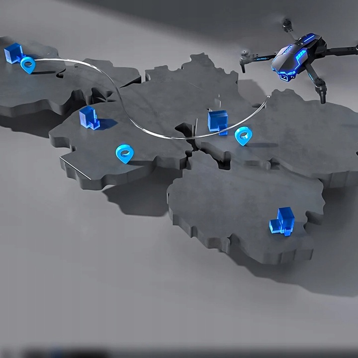 DRON Z KAMERĄ ZDALNIE STEROWANY QUADCOPTER RC DRONE DLA POCZĄTKUJĄCYCH