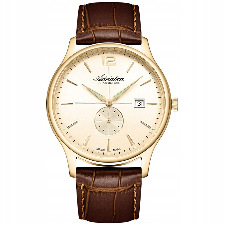 Zegarek Męski Adriatica A8339.1B51Q brązowy