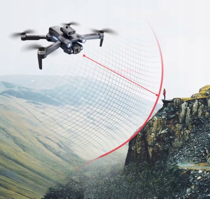 Dron Z Kamerą Profesjonalny Zdalnie Sterowany Z Unikaniem Przeszkód Walizka