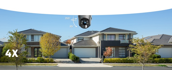 KAMERA SOLARNA ZEWNĘTRZNA OBROTOWA NA KARTĘ SIM 4G LTE GSM 2K 3MP Z KARTĄ