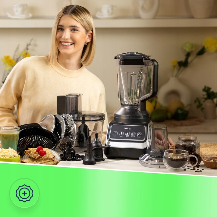 Robot kuchenny 12w1 blender mikser tarka do tarcia ziemniaków MPM MRK-27