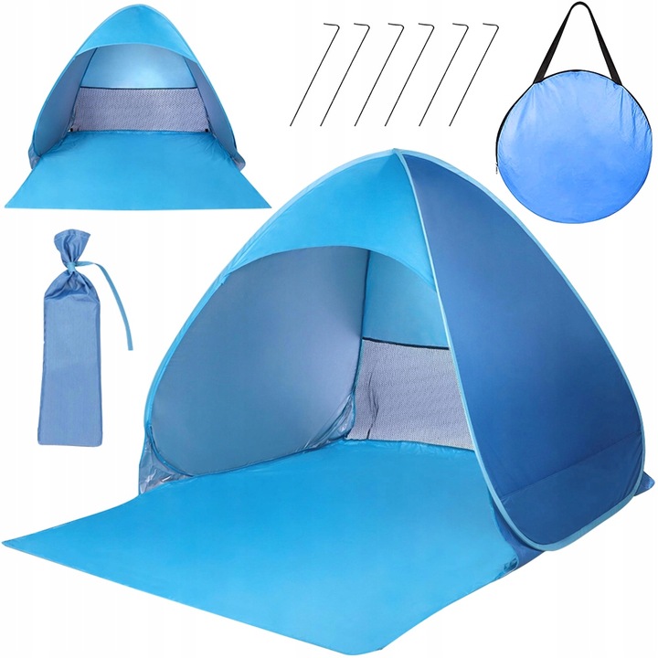 AUTOMATYCZNY NAMIOT PLAŻOWY NA PLAŻĘ SAMOROZKŁADAJĄCY 165x150x110 CM