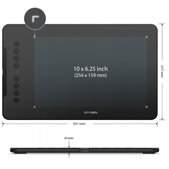 Tablet graficzny XP-Pen Deco 01 V2 8192st 5080 LPI