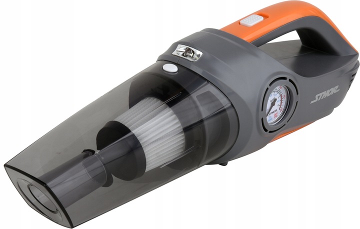 ODKURZACZ SAMOCHODOWY 12V Z KOMPRESOREM BEZWORKOWY 80W STHOR 82953