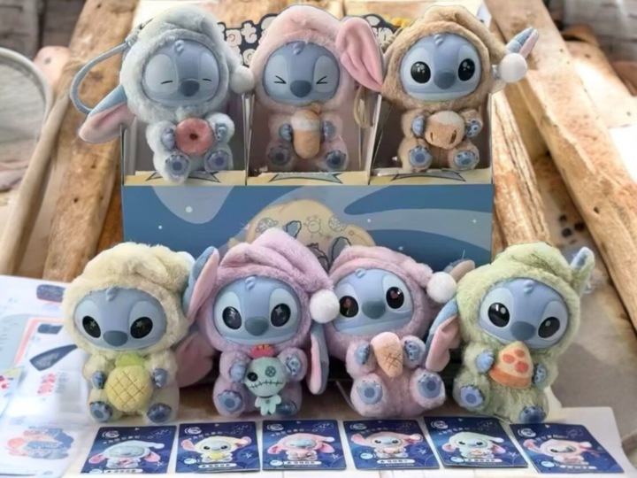 BRELOCZEK STICH ZABAWKA PLUSZAK SKRZYNKA FIGURKA BRELOK DO PLECAKA MASKOTKA