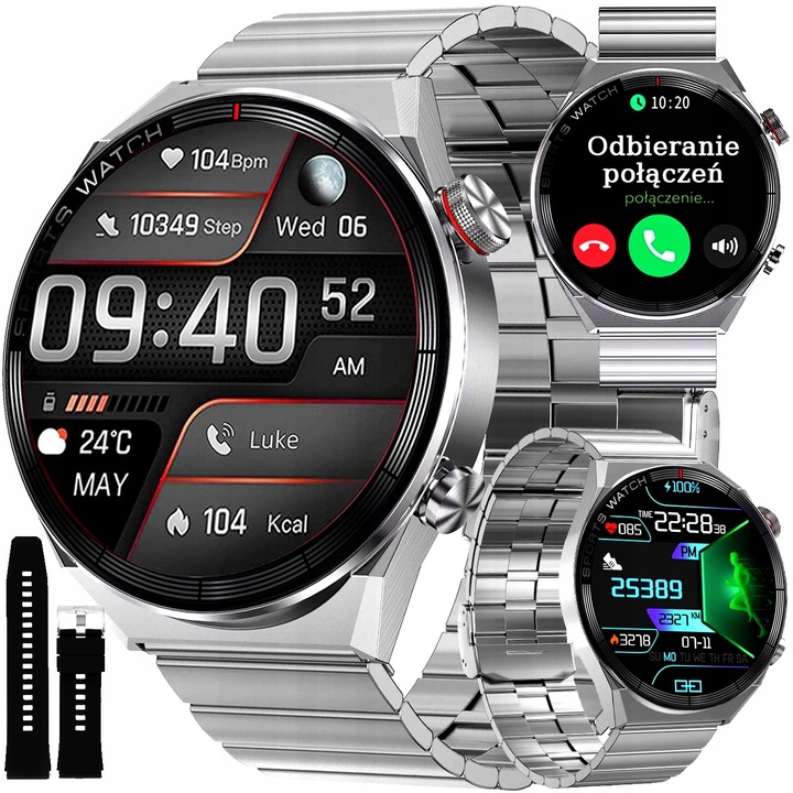 Zegarek męski SMARTWATCH Rubicon ROZMOWY KROKI SMS