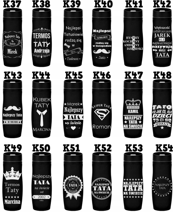 KUBEK TERMICZNY Z Grawerem URODZINY 18-99 PREZENT DLA NAUCZYCIELA