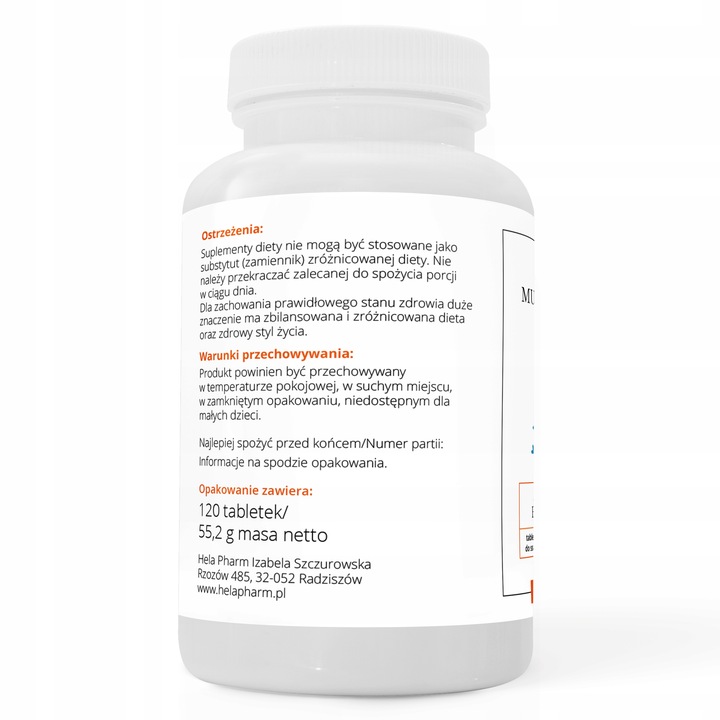 Multiwitamina JUNIOR dla dzieci DO SSANIA 2x120