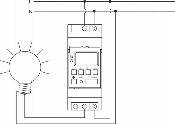 PROGRAMATOR CZASOWY WŁĄCZNIK WYŁĄCZNIK LCD CYFROWY HARMONOGRAM 7 DNI 10 UST