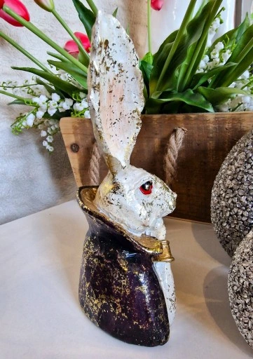 FIGURKA FIGURA - POPIERSIE ZAJĄCA KRÓLIKA model II