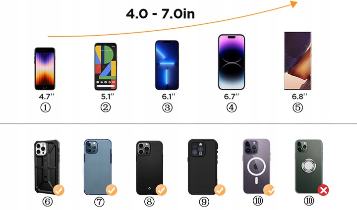 Uchwyt samochodowy obrotowy na deskę, kokpit stabilna podstawka na telefon