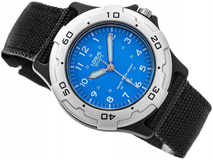DZIECIĘCY ZEGAREK LORUS RRX91FX9 CZARNY NA PASKU DLA CHŁOPCA NEOBRITE
