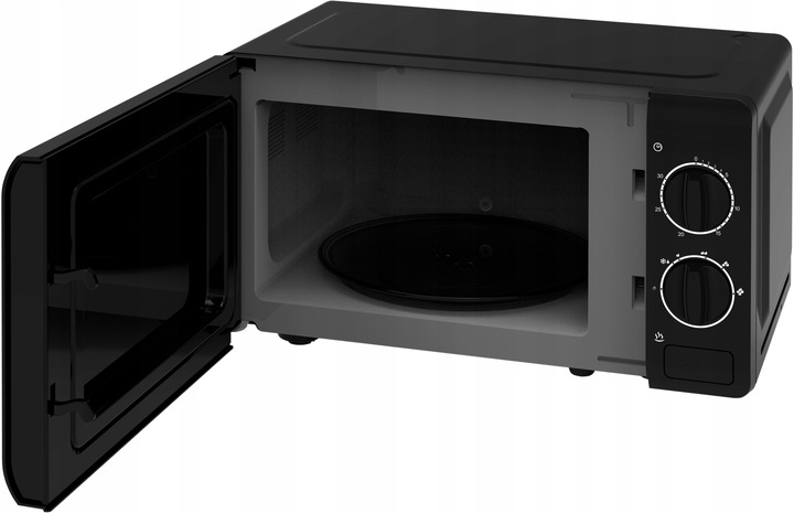 CZARNA KUCHENKA MIKROFALOWA MIKROFALÓWKA MIKROFALA UD TIMER 700W 20l LITRÓW