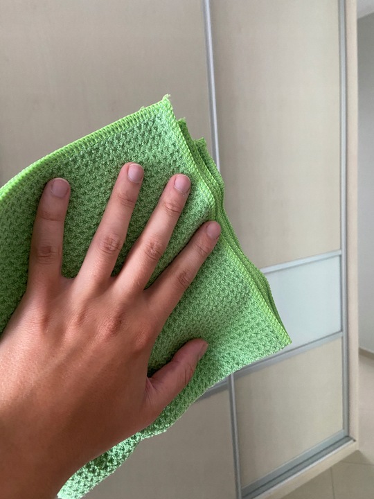 CarGlowGoods Storm mikrofibra waflowa do szyb w aucie szkła okien 40x40 3x