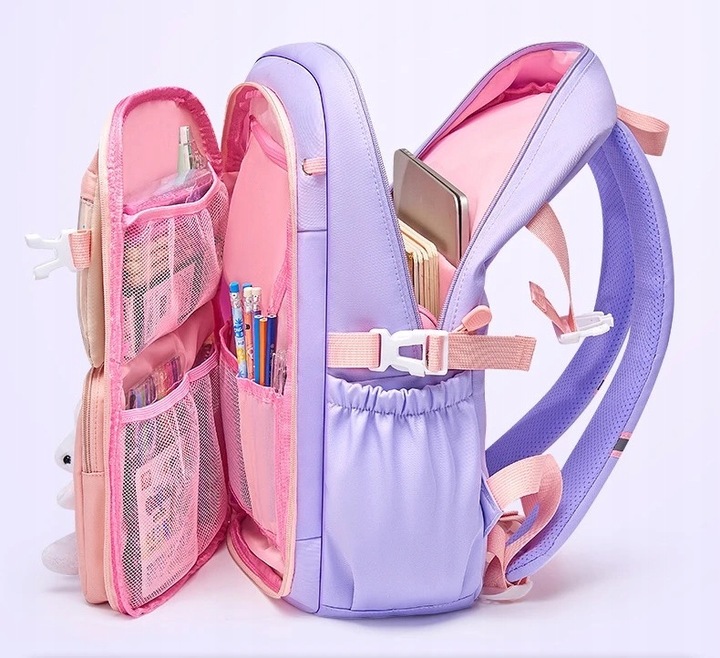 PLECAK SZKOLNY TORNISTER PIÓRNIK KRÓLIK ZAJĄC DLA DZIEWCZYNKI BN 180 kl 1-3