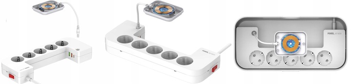 Ładowarka Listwa Zasilacz Organizer Kabli USB QI