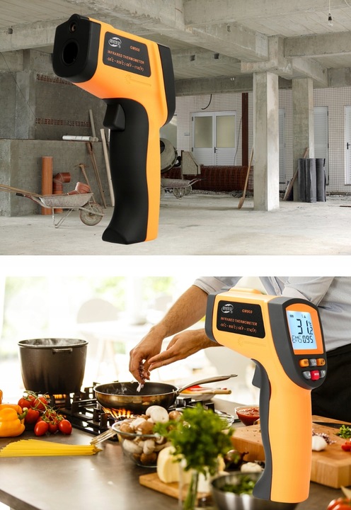 PIROMETR TERMOMETR BEZKONTAKTOWY LASEROWY BEZDOTYKOWY PODCZERWIEŃ -50 +950