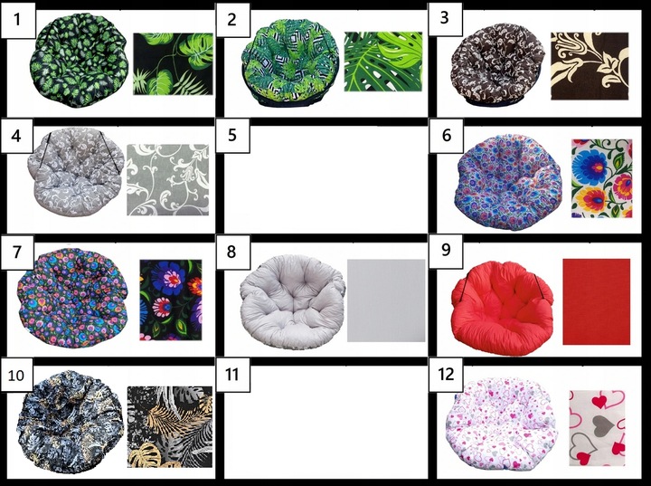 EKSKLUZYWNA PODUSZKA NA FOTEL OGRODOWY LEŻAK