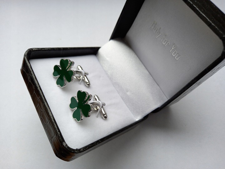 Spinki do mankietów EXC Koniczynka dla Maturzysty