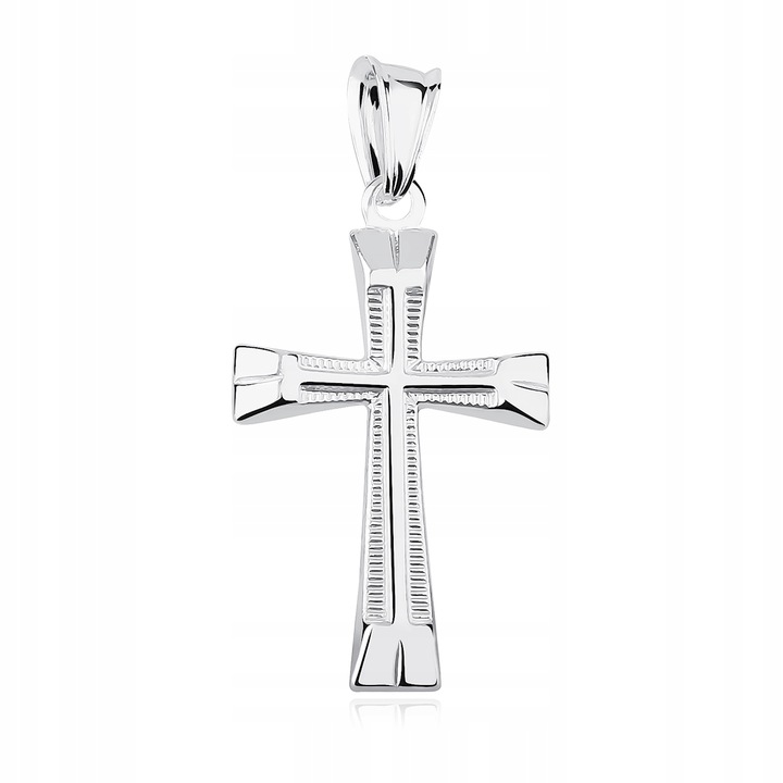 SREBRNY MĘSKI KRZYŻYK PR. 925 RODOWANY KRZYŻ + GRAWER PREZENT NA DZIEŃ OJCA