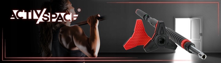 DRĄŻEK ROZPOROWY DO PODCIĄGANIA ĆWICZEŃ REGULOWANY STALOWY 98-130CM PREMIUM