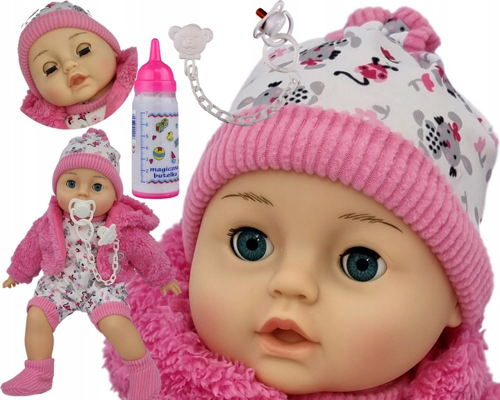 LALKA BOBAS MÓWI I ŚPIEWA ZAMYKA OCZY SMOCZEK_87K