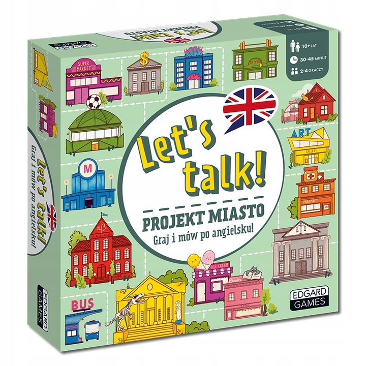 LET'S TALK PROJEKT MIASTO GRA PLANSZOWA DO NAUKI ANGIELSKIEGO