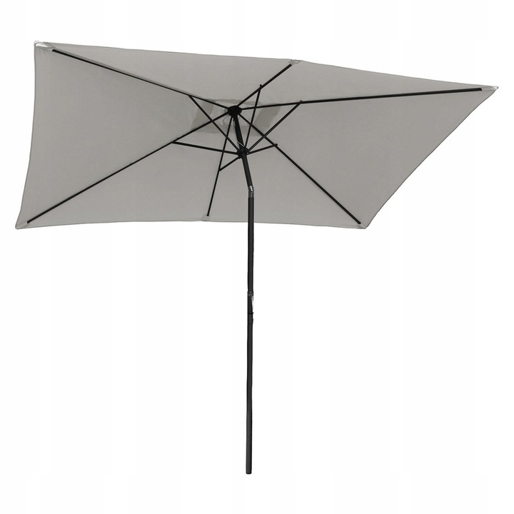 Parasol ogrodowy ochrona UV60 ANTRACYT prostokątny XL 3x2m regulacja kąta