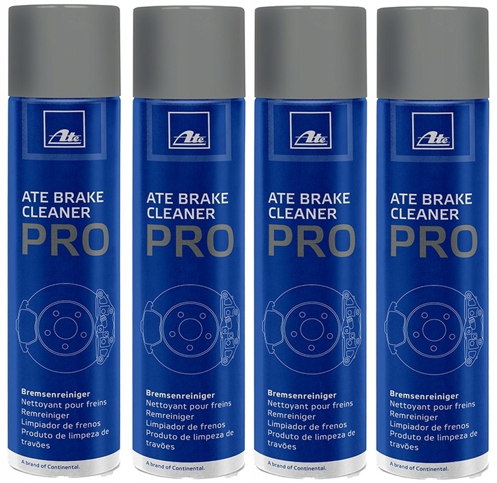 4x ATE BRAKE CLEANER PRO ZMYWACZ DO TARCZ HAMULCOWYCH HAMULCÓW SPRAY 500ML