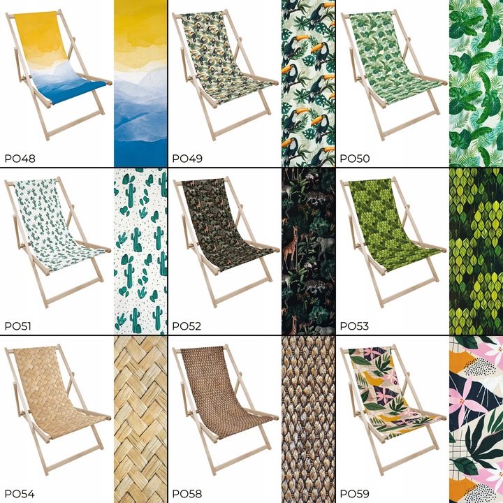 Płachta na leżak do ogrodu WZORY nadruk FULLPRINT PŁACHTA NA LEŻAK PLAŻOWY