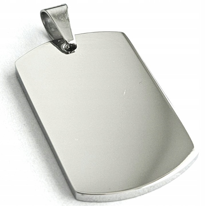 ZESTAW Srebrny nieśmiertelnik z grawerunkiem + łańcuszek srebrny 55cm WZORY