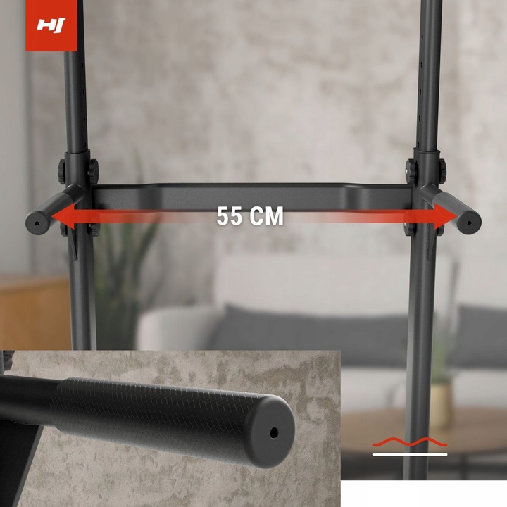 Stabilny drążek stacjonarny regulowany poręcz uchwyty do dipów do treningów