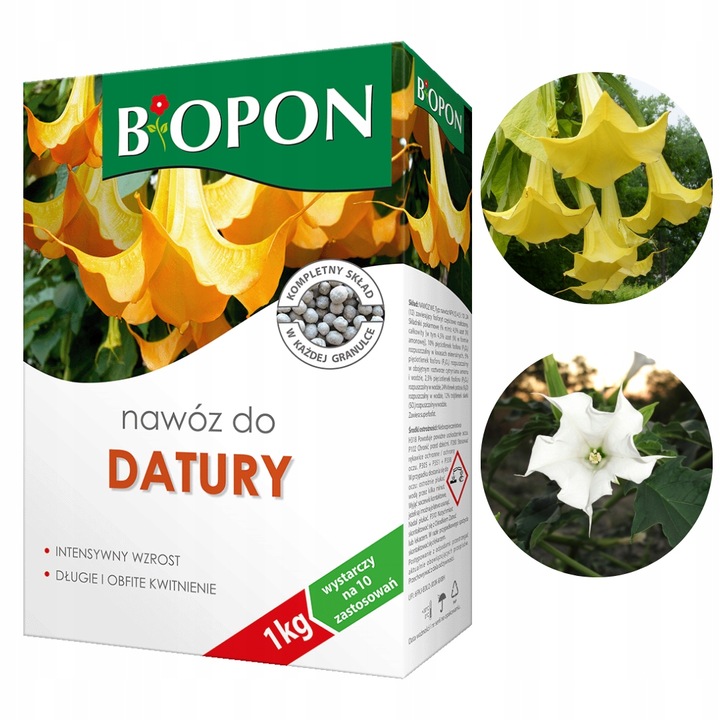 Nawóz Do Datury Bopon BiOPON Nawóz Granulowany Wieloskładnikowy Datura 3 kg