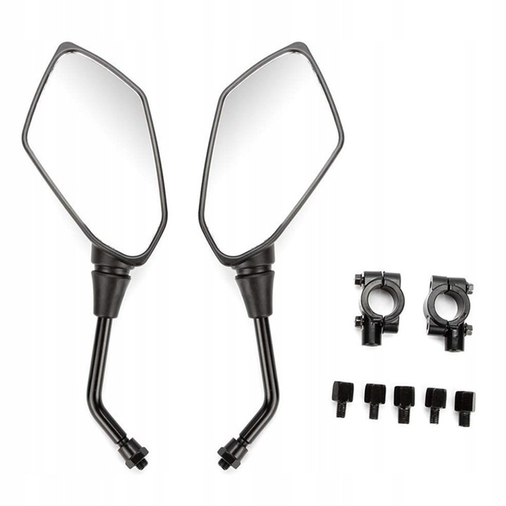 LUSTERKA MOTOCYKLOWE DO SKUTERA MOTOCYKLKA QUADA M10 OBEJMY REDUKCJE ATEST