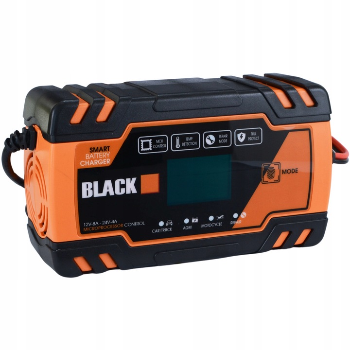 PROSTOWNIK AUTOMATYCZNY SAMOCHODOWY FUNKCJA NAPRAWY DO AKUMULATORÓW 12V 24V